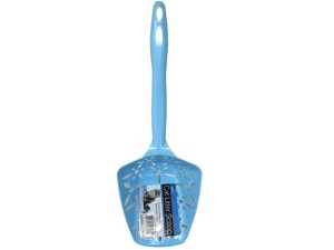 Bulk DI733 Decorative Floral Plastic Cat Litter Scooper