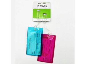 Bulk DD587 Travel Smart 2 Pack Travel Id Luggage Tags