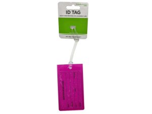 Bulk DD585 Travel Smart Magenta Travel Id Luggage Tag