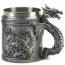 Dragon BC-15132 Pewter-look Medieval Dragon Mug