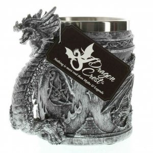 Dragon BC-15132 Pewter-look Medieval Dragon Mug