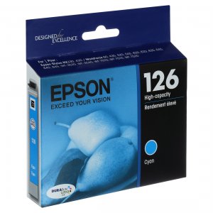 Original Epson T126220 Durabrite 126 Ink Cartridge - Inkjet - Cyan - 1