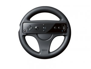 Nintendo RVLAHAK Wii Wheel Black