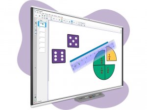 Smartek SBM787 Smart Board M787 87 Diagonally Usb Interactive Whiteboa