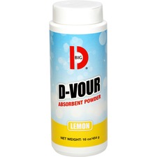 Big BGD 166 D-vour Deodorant - Powder - 16 Oz - Lemon - 1 Each