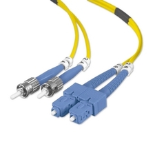 Belkin F2F80207-03M Fiber Optic Duplex Patch Cable - St Male - Sc Male