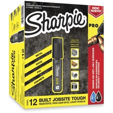 Newell SAN 2018344 Sharpie Pro Permanent Marker - Chisel Marker Point 