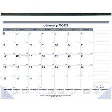 Dominion RED C177847 Blueline Net Zero Carbon Desk Pad - Julian Dates 