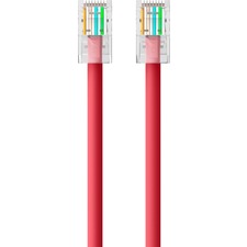 Belkin A3L791-25-RED Cat5e Patch Cable - Rj-45 Male Network - Rj-45 Ma