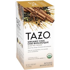 Unilever TZO 149904 Tazo Organic Chai Black Tea Bag - 24 Teabag - 24  