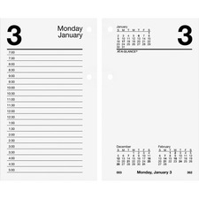 Acco AAG E71750 At-a-glance Daily Desk Calendar Refill - Julian Dates 