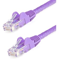 Startech CT8856 10ft Cat6 Ethernet Cable - Purple Snagless Gigabit - 1