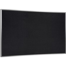 Ghent GHE ATR45BK Ghent Recycled Bulletin Board With Aluminum Frame - 