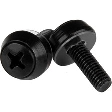 Startech CABSCREWSM5B M5 X 12mm - Screws - 100 Pack, Black - M5 Mounti