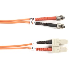 Black FO50-010M-STSC Black Box Fiber Optic Duplex Patch Network Cable 