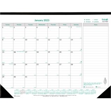 Dominion RED C177437 Brownline Ecologix Monthly Desk Pad - Monthly - 1