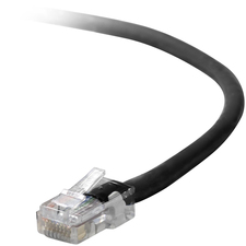 Belkin A3L791-01-BLK-S Patch Cable - Rj-45 (m) - Rj-45 (m) - 1 Ft - Ut