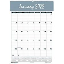 House HOD 333 Bar Harbor 12-month Wall Calendar - Julian Dates - Month