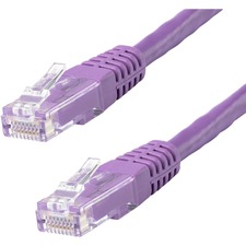 Startech C6PATCH10PL 10ft Cat6 Ethernet Cable - Purple Molded Gigabit 