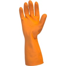 The SZN GRFOLG1SF Safety Zone Orange Neoprene Latex Blend Flock Lined 