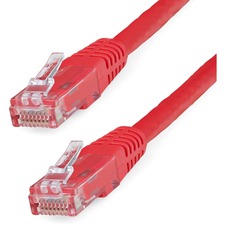 Startech C6PATCH20RD 20ft Cat6 Ethernet Cable - Red Molded Gigabit - 1