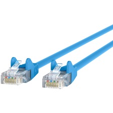 Belkin A3L980-40-BLU-S 40ft Cat6 Snagless Patch Cable, Utp, Blue Pvc J