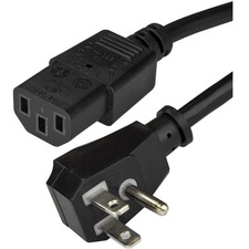 Startech PXTF10110 10ft (3m) Computer Power Cord, Flat 5-15p To C13, 1