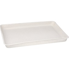 Huhtamaki HUH 20815 Chinet Flat Tray - Beige - Molded Fiber Body - 250