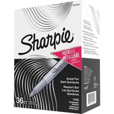 Newell SAN 2003899 Sharpie Metallic Permanent Markers, Fine Point, Met