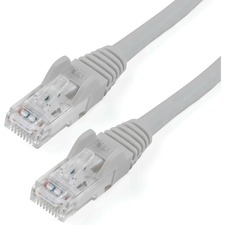 Startech N6PATCH4GR 4ft Cat6 Ethernet Cable - Gray Snagless Gigabit - 