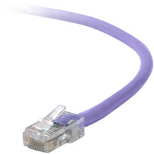 Belkin A3L791-20-PUR Cat5e Patch Cable - Rj-45 Male - Rj-45 Male - 20f