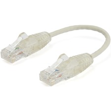 Startech N6PAT6INGRS 6 In Cat6 Cable - Slim Cat6 Patch Cord - Gray Sna