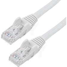 Startech N6PATCH2WH 2ft Cat6 Ethernet Cable - White Snagless Gigabit -