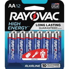 Energizer RAY 81512K Rayovac High Energy Alkaline Aa Batteries - For C