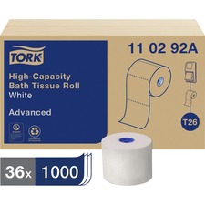 Essity TRK 110292A Tork High-capacity Toilet Paper Roll White T26 - To