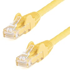 Startech N6PATCH5YL 5ft Cat6 Ethernet Cable - Yellow Snagless Gigabit 