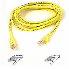 Belkin A3L980-40-YLW-S 40ft Cat6 Snagless Patch Cable, Utp, Yellow Pvc