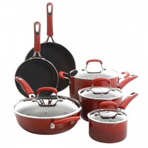 Kenmore 126370.1 Elite Andover 10 Piece Nonstick Aluminum Cookware Set