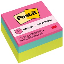 3m MMM 2027BRT Post-itreg; Super Sticky Notes Cubes - 3