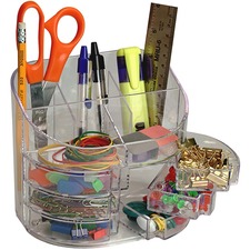 Officemate OIC 22824 Plastic Double Supply Organizer - 11 Compartment(