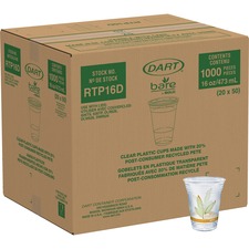 Solo SCC RTP16DBARECT Bare Eco-forward Cups - 16 Fl Oz - 20  Carton - 