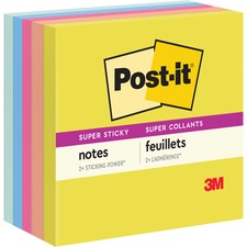 3m MMM 6545SSJOY Paper,5padpack,90 Sh,ast