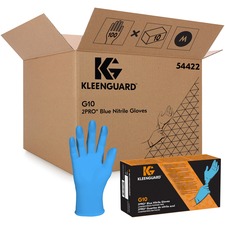 Kimberly KCC 54422CT Kleenguard G10 Blue Nitrile Gloves - Medium Size 