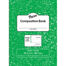 Pacon PAC PMMK37137 Pacon Composition Book - 24 Sheets - 48 Pages9.8