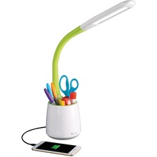 Ottlite OTT CS59399SHPR Ottlite Desk Lamp - Led - White, Green - Desk 