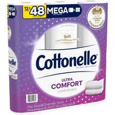 Kimberly KCC 54165CT Cottonelle Cleancare Bath Tissue - 2 Ply - 268 Sh