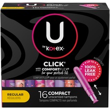 Kimberly KCC 53445 Kimberly-clark U By Kotex Click Tampon Regular - 1 