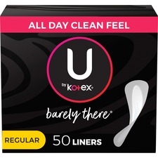 Kimberly KCC 42489 U By Kotex Barely There Panty Liner - 1 Each - Indi