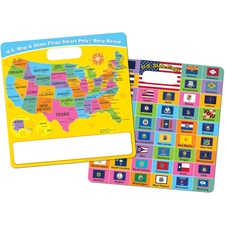 Ashley ASH 98008 Ashley U.s. Mapflags Smart Poly Busy Board - 10.8