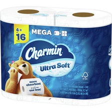 Procter PGC 01517 Charmin Ultra Soft Bath Tissue - 2 Ply - 244 Sheetsr